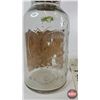 Image 5 : Horlick's Malted Milk Jar : Embossed & Paper Label (Measures : 10-1/2"H)