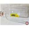 Image 10 : Cream Top Milk Bottles (2) w/Cream Spoon (1 Embossed ECD) (Both Measures : 10-1/4"H)