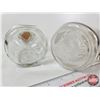 Image 9 : Cream Top Milk Bottles (2) w/Cream Spoon (1 Embossed ECD) (Both Measures : 10-1/4"H)
