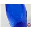 Image 2 : Milk Bottle : "A Bottle of Milk is a Bottle of Health" (Embossed) (Cobalt Blue) (NOTE : Flaw in Glas