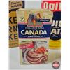 Image 4 : Vintage Confection Collection (5) : - Quaker Corn Flakes (1944) - Quaker Mother's Oats  - Ogilvie Qu