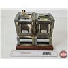 Image 1 : Perfume Vending Machines (2) w/Stand & Key (c. 1950's) (Total Measurement on Stand : 9"H x 10-1/4"W