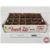 Image 1 : 7UP White Painted Wooden 24 Bottle Crate  (Measures : 4"H x 18-1/4"W x 12"D)