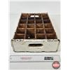 Image 3 : 7UP White Painted Wooden 24 Bottle Crate  (Measures : 4"H x 18-1/4"W x 12"D)