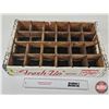 Image 9 : 7UP White Painted Wooden 24 Bottle Crate  (Measures : 4"H x 18-1/4"W x 12"D)