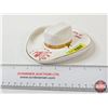 Image 2 : Vintage Hycroft Medicine Hat Cowboy Ashtray (22K Gold) (Measures : 2"H x 5"W x 5-3/4"D)