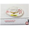 Image 7 : Vintage Hycroft Medicine Hat Cowboy Ashtray (22K Gold) (Measures : 2"H x 5"W x 5-3/4"D)