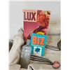 Image 11 : Laundry Collector Combo (16 pcs) : - National Washboard Co. (Midget Washboard) - Rapid Washer Plunge