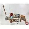 Image 1 : Laundry Collector Combo (16 pcs) : - National Washboard Co. (Midget Washboard) - Rapid Washer Plunge