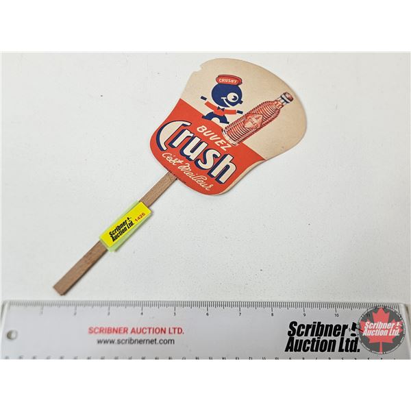 Orange Crush Hand Held Fan (French) (Measures : 11"L)