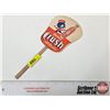 Image 1 : Orange Crush Hand Held Fan (French) (Measures : 11"L)