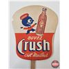 Image 2 : Orange Crush Hand Held Fan (French) (Measures : 11"L)
