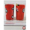 Image 2 : Orange Crush Tumblers (2) (Both Measure : 4-3/4"H)