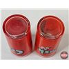 Image 5 : Orange Crush Tumblers (2) (Both Measure : 4-3/4"H)