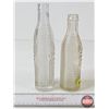 Image 6 : Embossed Orange Crush Bottles (2) (Tallest Measures : 9"H)