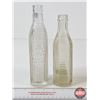 Image 7 : Embossed Orange Crush Bottles (2) (Tallest Measures : 9"H)