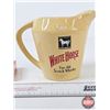 Image 4 : White Horse Scotch Whisky Pitcher (Made By Seton Pottery) c/w JP Wiser's Stopper (Pitcher Measures :