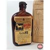 Image 2 : White Horse Scotch Whisky Collector Combo : - Bottle w/Cardboard Carrier (Paper Label) - ACL Bottle 