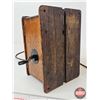 Image 8 : Western Electric Candlestick Phone w/Wood Box Ringer c/w Extra Mouthpiece (Candle Stick Measures : 1