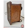 Image 9 : Western Electric Candlestick Phone w/Wood Box Ringer c/w Extra Mouthpiece (Candle Stick Measures : 1