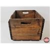 Image 3 : Northern Alberta Dairy Pool Wood Box Crate (Measures : 10"H x 17"W x 14"D)