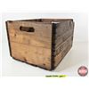 Image 6 : Northern Alberta Dairy Pool Wood Box Crate (Measures : 10"H x 17"W x 14"D)