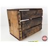 Image 7 : Northern Alberta Dairy Pool Wood Box Crate (Measures : 10"H x 17"W x 14"D)
