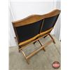 Image 5 : H J Harwood's Double Wood Folding Chair (Measures : 34"H x 36-1/2"W x 24"D)