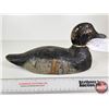 Image 5 : Wooden Duck Decoy (Consignor Tag - Working Blue Bill Drake 1920)  (Measures : 6"H x 5"W x 15"L)