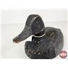 Image 10 : Wooden Duck Decoy (Consignor Tag - Working Blue Bill Drake Found In Valleyfield Quebec c. 1950)  (Me