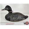 Image 2 : Wooden Duck Decoy (Consignor Tag - Working Blue Bill Drake Found In Valleyfield Quebec c. 1950)  (Me