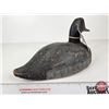 Image 4 : Wooden Duck Decoy (Consignor Tag - Working Blue Bill Drake Found In Valleyfield Quebec c. 1950)  (Me