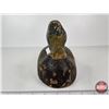 Image 10 : Wooden Duck Decoy (Consignor Tag - Very Early Mallard Drake c. 1890's)  (Measures : 6"H x 5-1/2"W x 