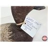 Image 11 : Wooden Duck Decoy (Consignor Tag - Working Canvasback Drake Stamped D. Early 1930's)  (Measures : 7-