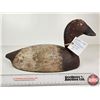 Image 5 : Wooden Duck Decoy (Consignor Tag - Working Canvasback Drake Stamped D. Early 1930's)  (Measures : 7-