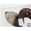 Image 7 : Wooden Duck Decoy (Consignor Tag - Working Canvasback Drake Stamped D. Early 1930's)  (Measures : 7-