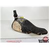 Image 3 : Wooden Duck Decoy (Consignor Tag - Working Blue Bill Drake c. 1940's)  (Measures : 6-1/4"H x 5-1/2"W