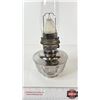 Image 2 : Aladdin Oil Lamp : No. 23 : Nickel Plated Insert (Measures w/Chimney : 19"H)