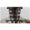 Image 4 : Aladdin Oil Lamp : No. 23 : Nickel Plated Insert (Measures w/Chimney : 19"H)