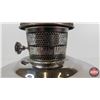 Image 6 : Aladdin Oil Lamp : No. 23 : Nickel Plated Insert (Measures w/Chimney : 19"H)