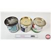 Image 6 : Vintage Honey Tins (3) - Pure Canadian (2) - Alberta Pure (All Measures : 6-1/2"H x 6-1/4"Dia)