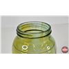 Image 6 : Improved Gem Sealer Jar : Green Glass (Measures : 8-3/4"H)