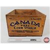 Image 3 : Canada Pure Cornstarch Wood Box Crate  (Repainted) (Measures : 9"h x 17"W x 14-1/4"D)