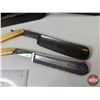 Image 5 : Vintage Shavers Collectors Combo :  - Remington Roll-A-Matic Shaver - Straight Razors (3) - Lifebuoy