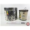 Image 3 : Confectionary Tins (2) : - Baker's Coconut - Thistle Pure Lard (Largest Measures : 9"H x 10-1/2"Dia)