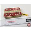 Image 1 : Player's Gold Leaf Navy Cut Tobacco Tin (Measures : 1-1/4"H x 5-1/2"W x 3-3/4"D)