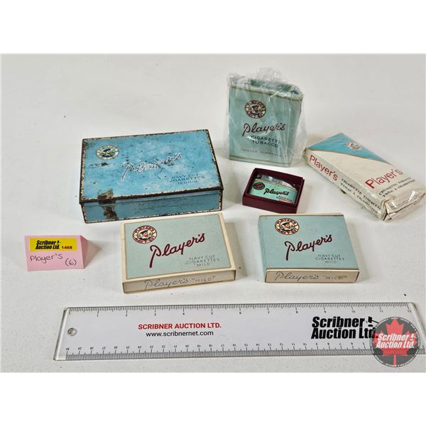 Player's Collector Combo : - Tin - Packs - Pouches w/Tobacco (2) - Lighter