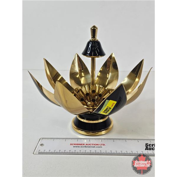 Vintage Art Deco Pop-Up Cigarette Dispenser Music Box (Brass) (Measures : 8-1/2"H)