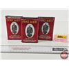 Image 1 : Prince Albert Crimp Cut Pocket Tins (3) (All Measures : 4-1/4"H x 3"W x 1"D)