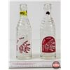 Image 2 : Shamrock Bottling Works "From The Hat" Bottles (2) (ACL) (Both Measure : 7-3/4"H)